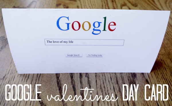 a card that looks like a google search page